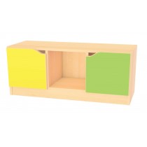 Skříňka MULTI - žlutá/zelená