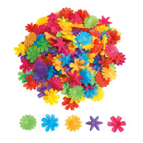 Barevné látkové květiny,...