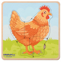 Životní cykly - Puzzle Slepice