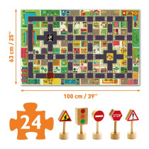 Skládací puzzle dráha Město