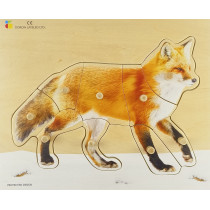 Realistické dřevěné puzzle...