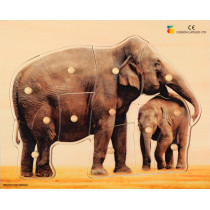 Realistické dřevěné puzzle...